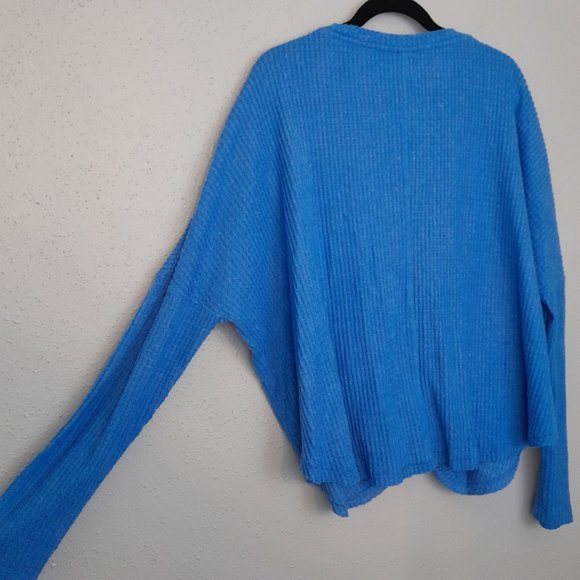 Urban Outfitters Out From Under V-Neck Waffle Knit Button Front Cardigan Size L - Picture 10 of 10